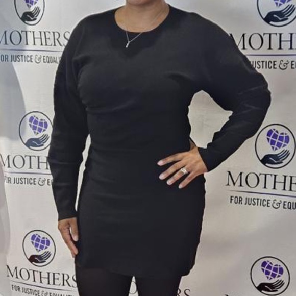 Astr The Label Jayne Dolman Sleeve sweater Bodycon Black Dress! NWT - Picture 7 of 10